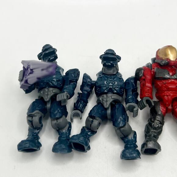 HALO Mega Bloks Construx Blue Covenant Spartan UNSC Marine Green Lot Bundle 4 - Picture 2 of 5